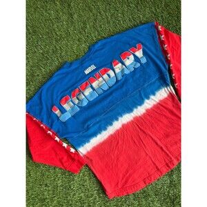 Universal Studios Captain America Tye Dye Spirit Like Jersey Unisex Adult sz XL